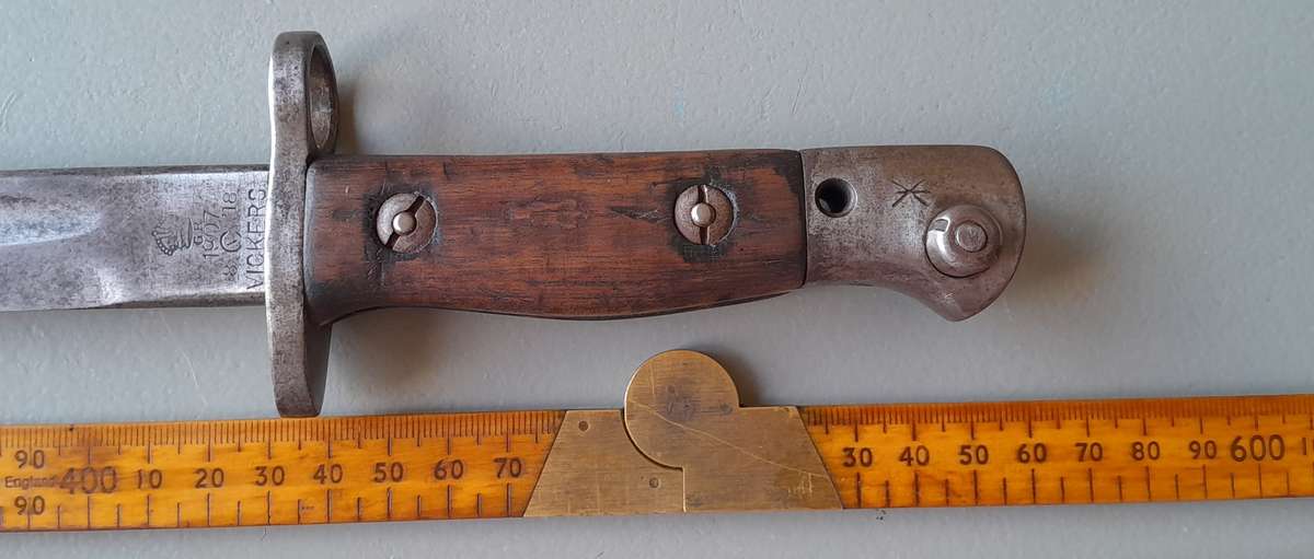 Rare WW1 Vickers Pattern 1907 Sword Bayonet.  Only 10 000 Produced.