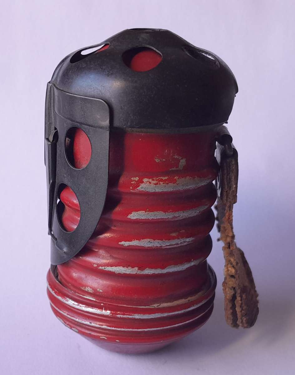 WW2 Italian Breda M35 "Red Devil" Hand Grenade (Inert).  No International Shipping.