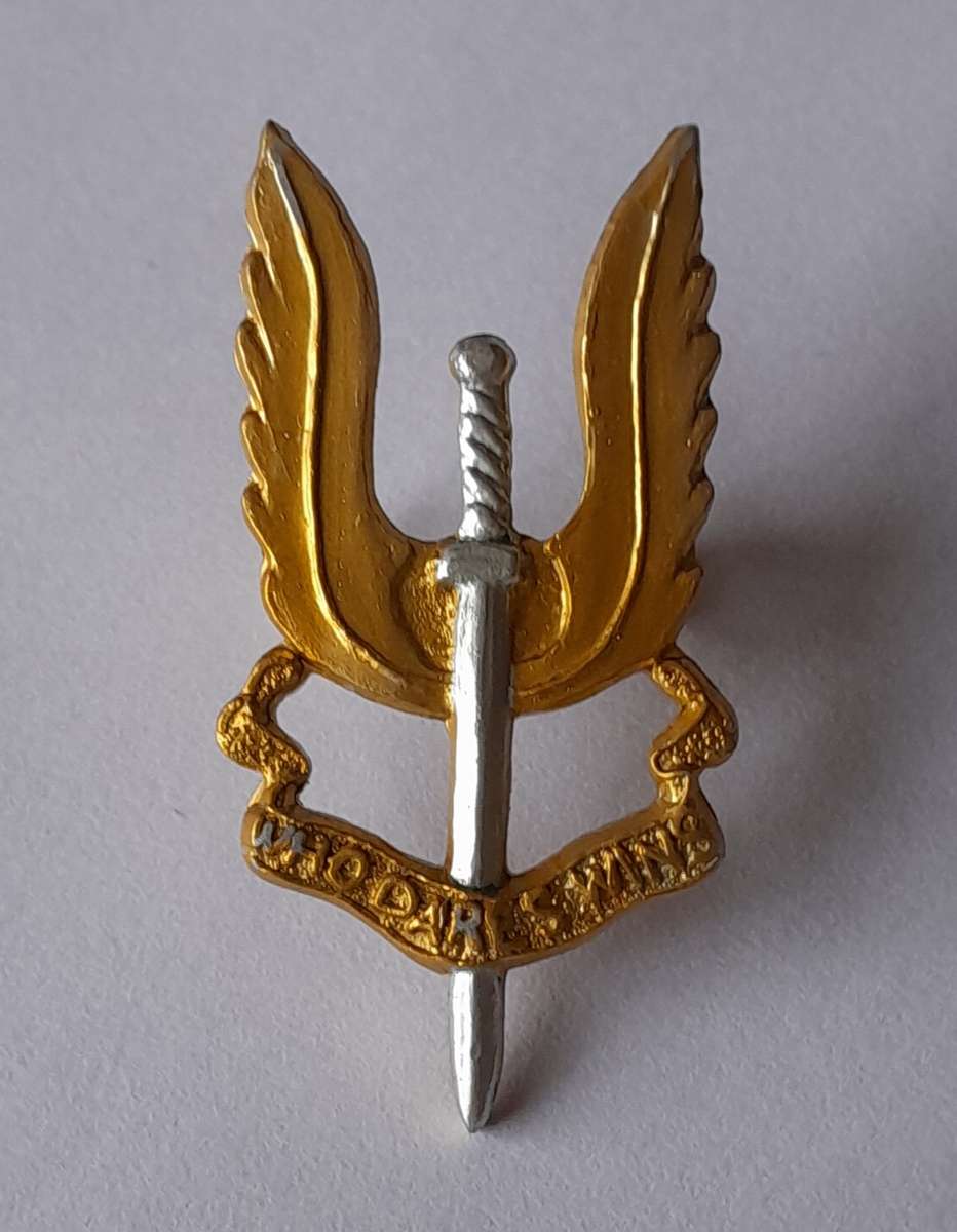Rhodesian SAS Special Air Service Beret Badge.  Lugs Intact.
