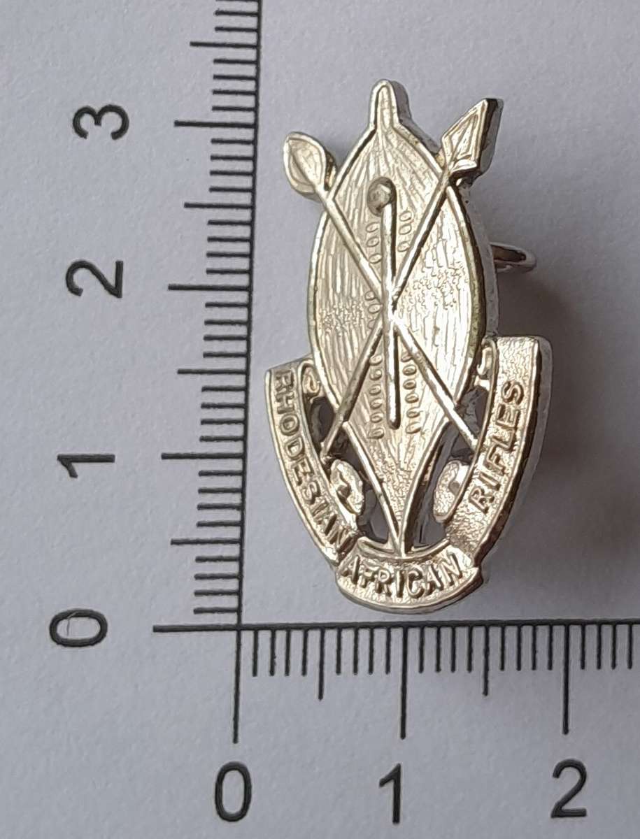Rhodesian African Rifles Badge.  Lugs Intact.
