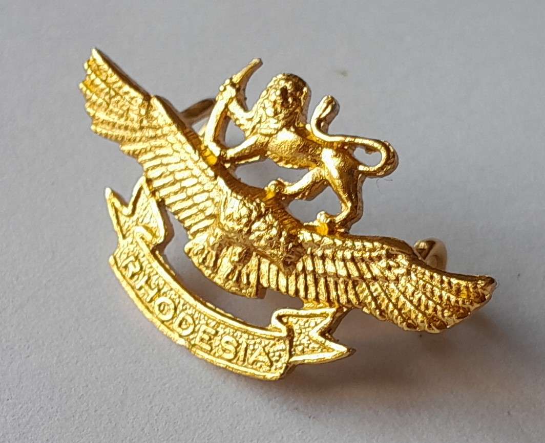 Rhodesian Air Force Badge.  Lugs Intact.