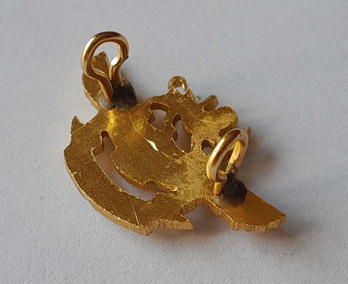 Rhodesian Air Force Badge.  Lugs Intact.