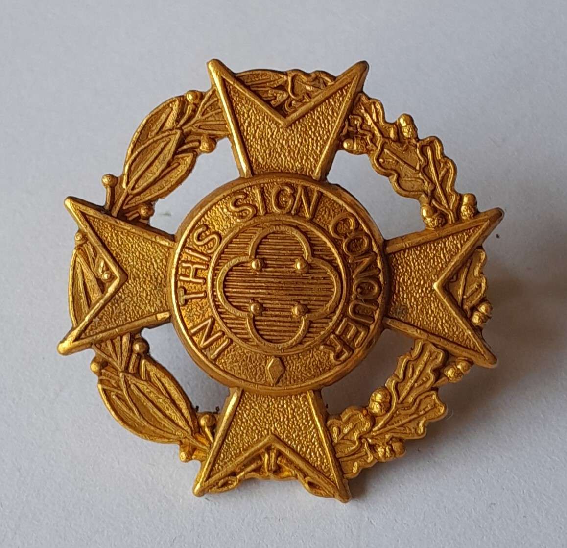 Rhodesian Corps of Chaplains Cap Badge.  Lugs Intact.