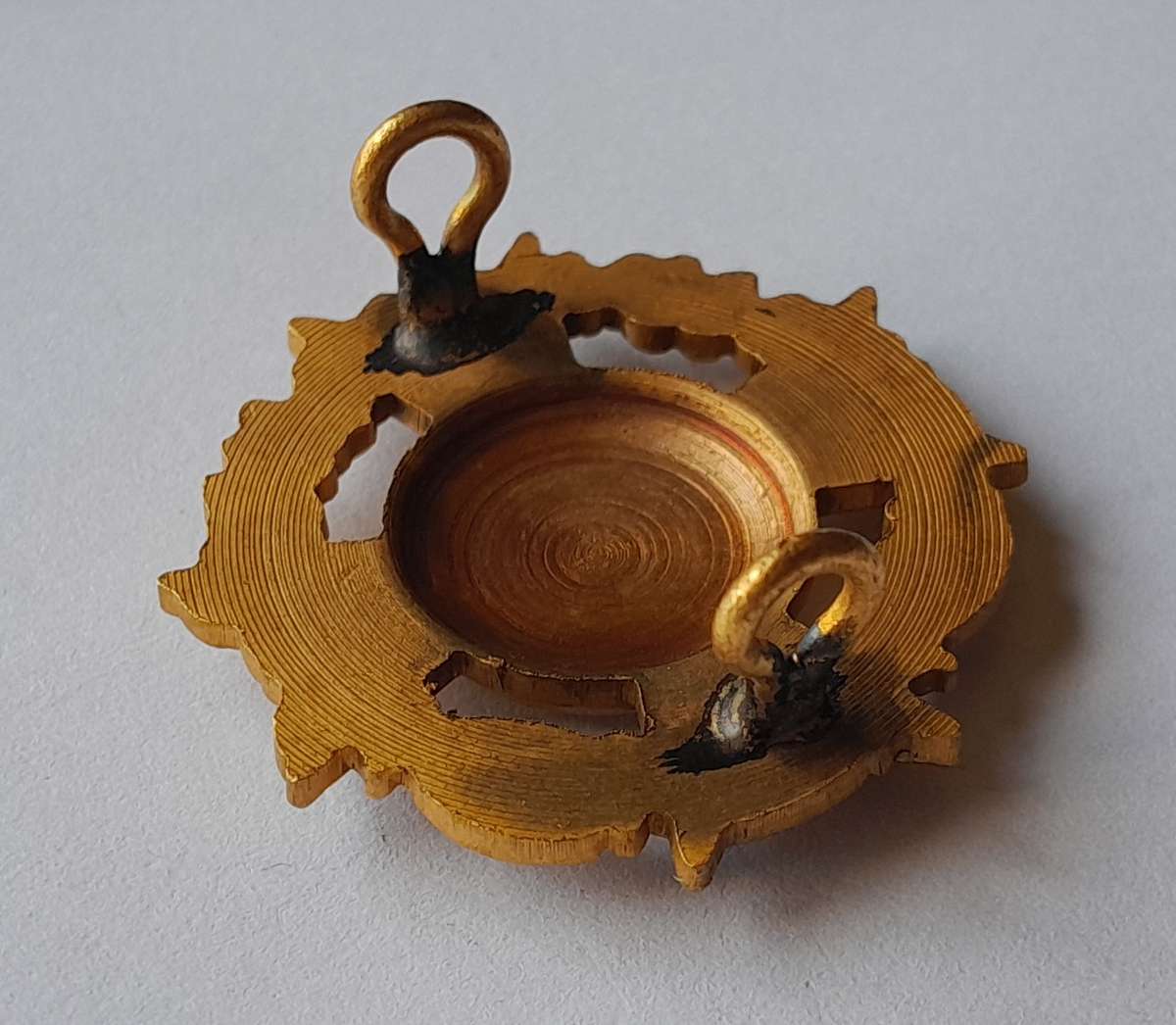 Rhodesian Corps of Chaplains Cap Badge.  Lugs Intact.