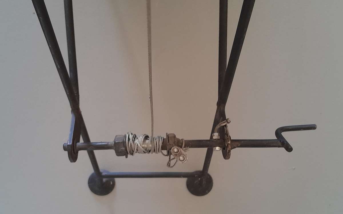 Vintage Large Metal Mineshaft Functional Scale Model.  66 x 56cm.