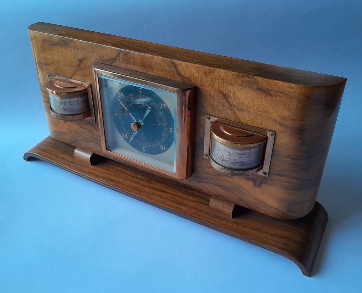 "Reserved". Rare Art Deco German "Lufft" Weather Station.  Superb Design. 33 x 15cm.