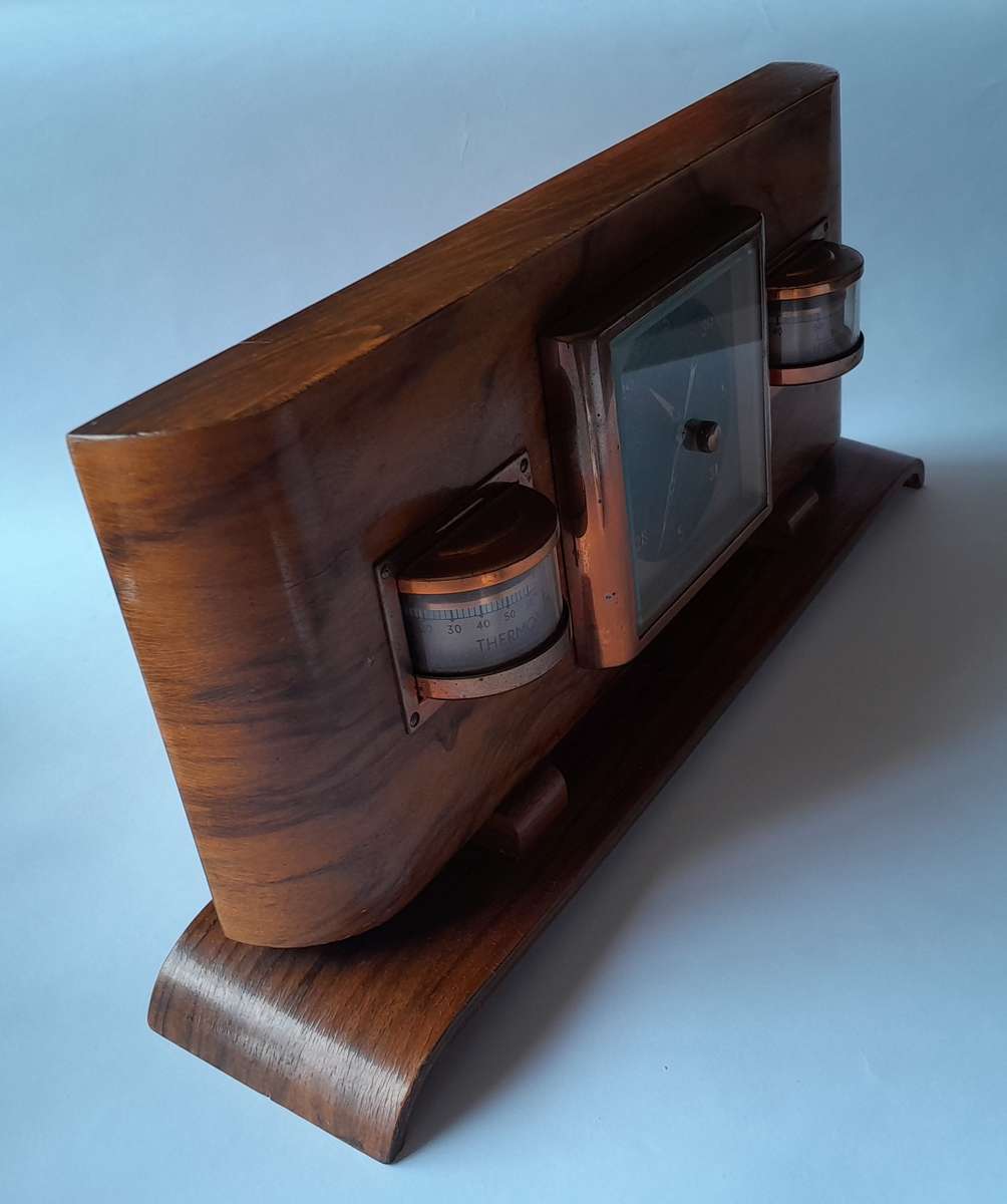 "Reserved". Rare Art Deco German "Lufft" Weather Station.  Superb Design. 33 x 15cm.