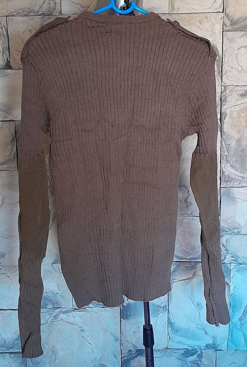 1985 SADF Border War Nutria Pullover With Elbow Pads.  WOLNIT.  Size:  Medium.