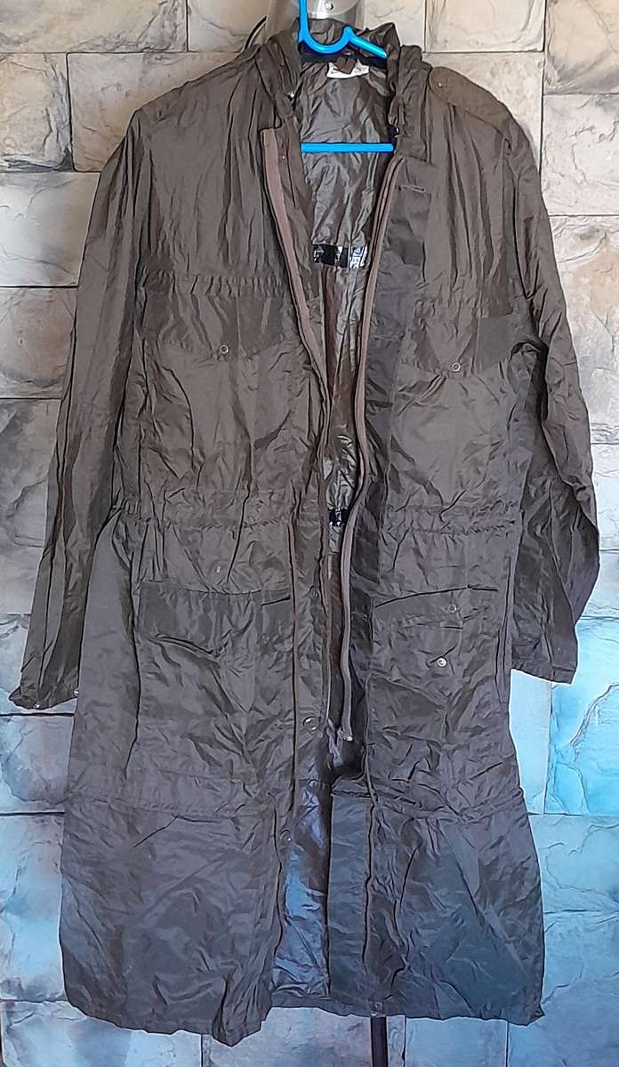 1980 SADF Border War Nylon Raincoat.  MARBURG MFFRS.  Size:  Large.