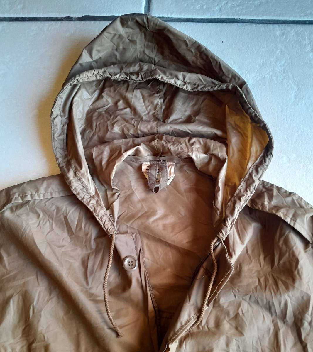 1980 SADF Border War Nylon Raincoat.  MARBURG MNFRS.  Size: Small.