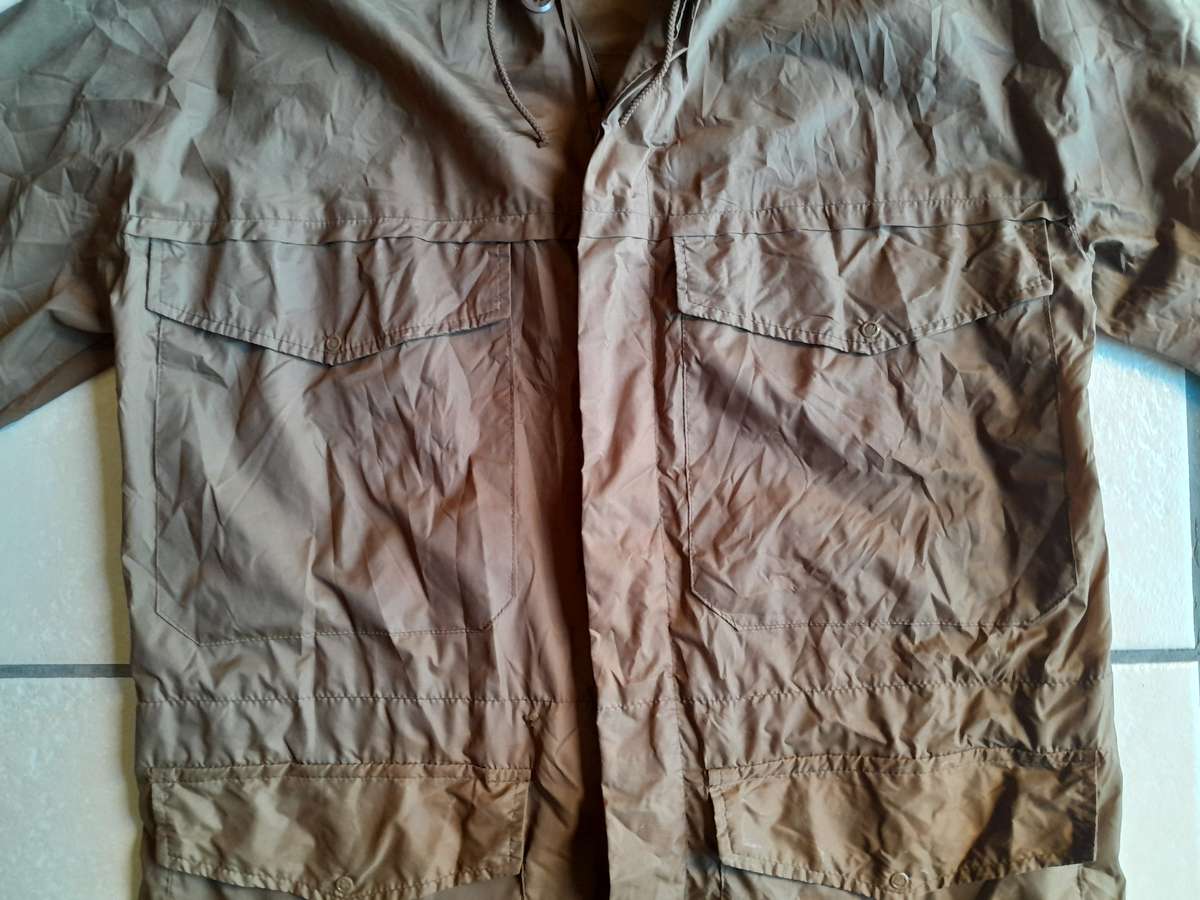 1980 SADF Border War Nylon Raincoat.  MARBURG MNFRS.  Size: Small.