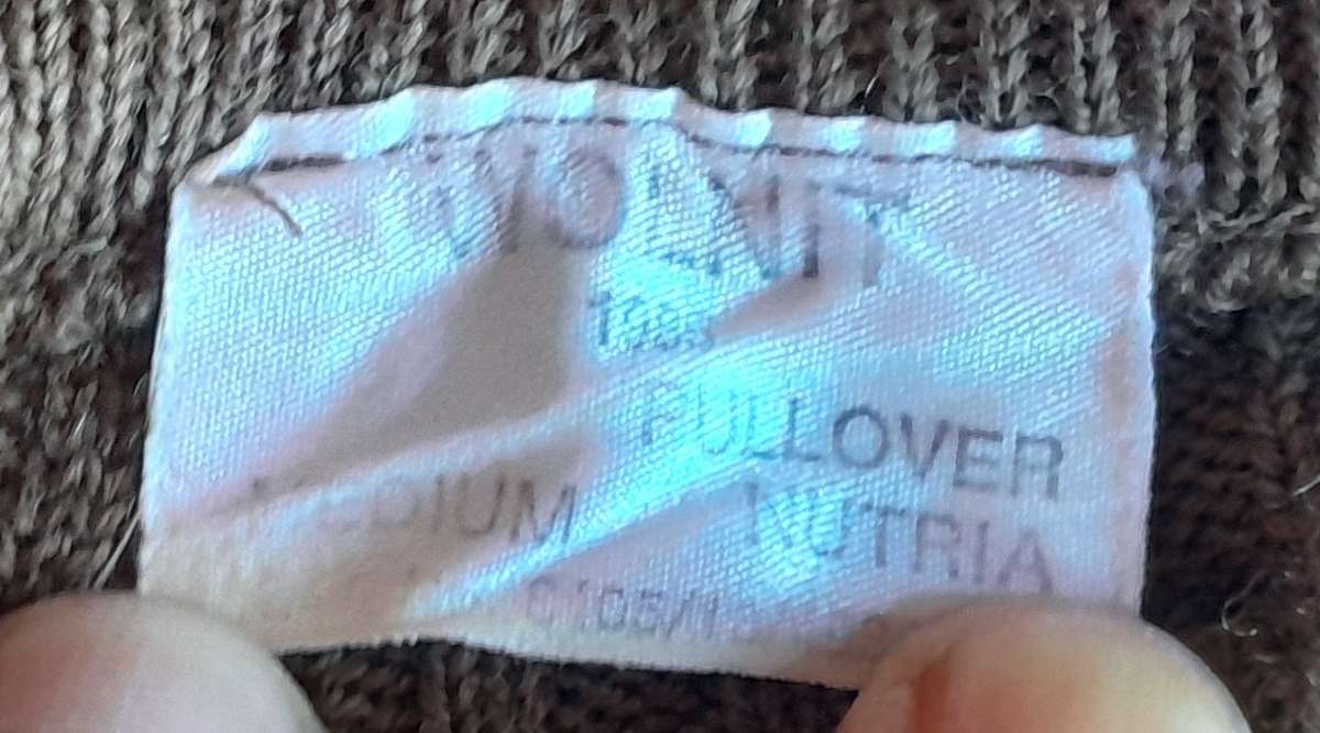 1985 SADF Border War Nutria Pullover With Elbow Pads.  WOLNIT.  Size:  Medium.