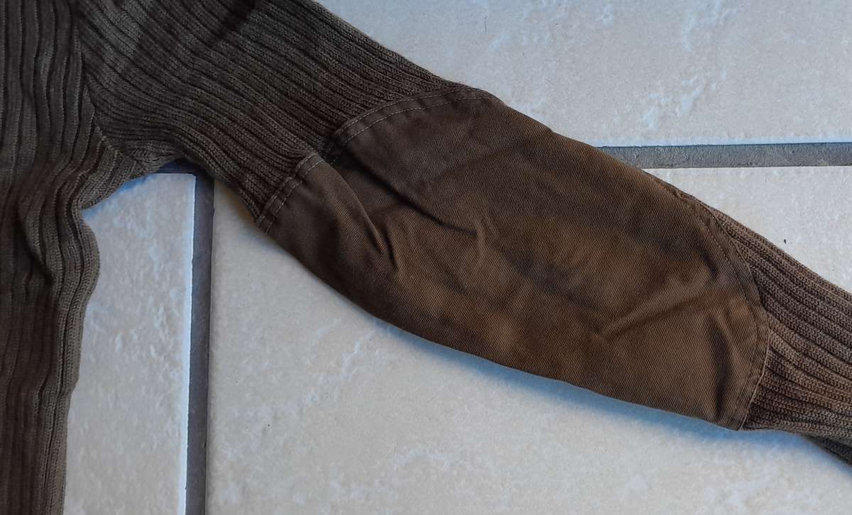 1985 SADF Border War Nutria Pullover With Elbow Pads.  WOLNIT.  Size:  Medium.