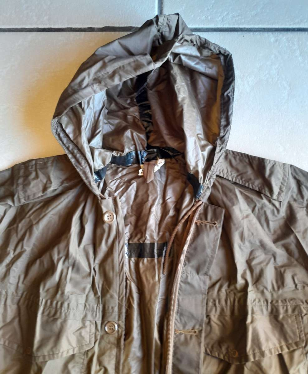 1980 SADF Border War Nylon Raincoat.  MARBURG MFFRS.  Size:  Large.