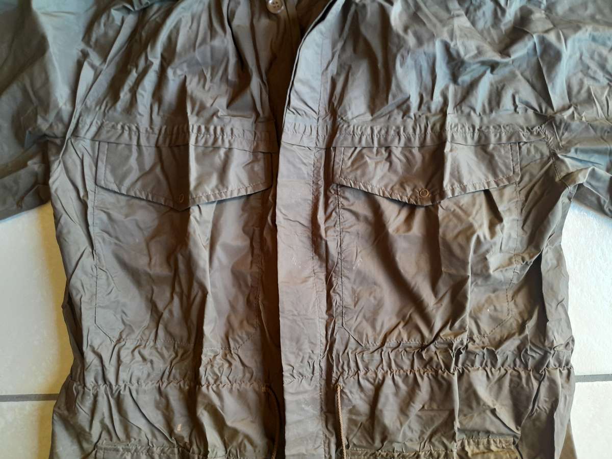 1980 SADF Border War Nylon Raincoat.  MARBURG MFFRS.  Size:  Large.