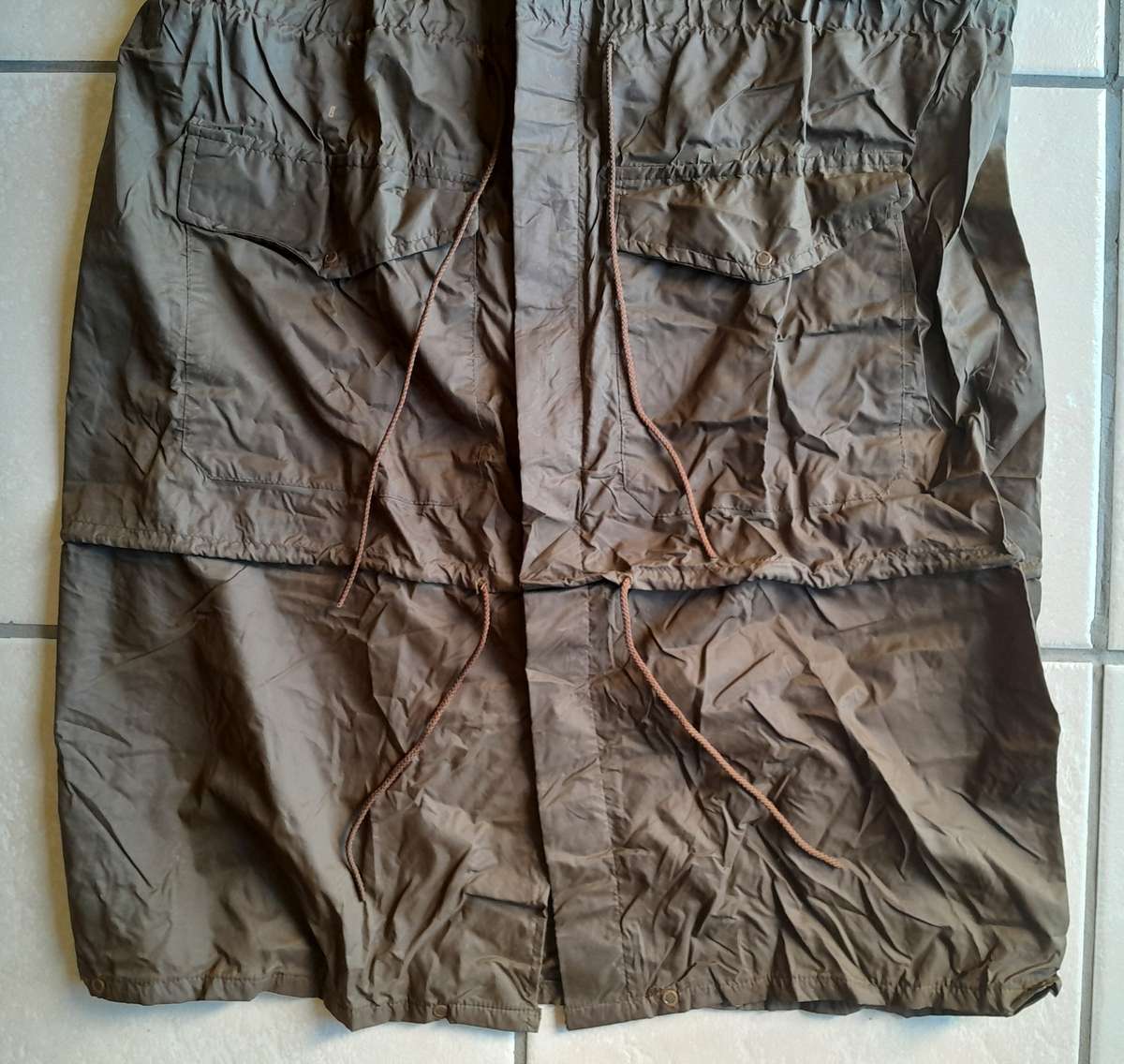 1980 SADF Border War Nylon Raincoat.  MARBURG MFFRS.  Size:  Large.