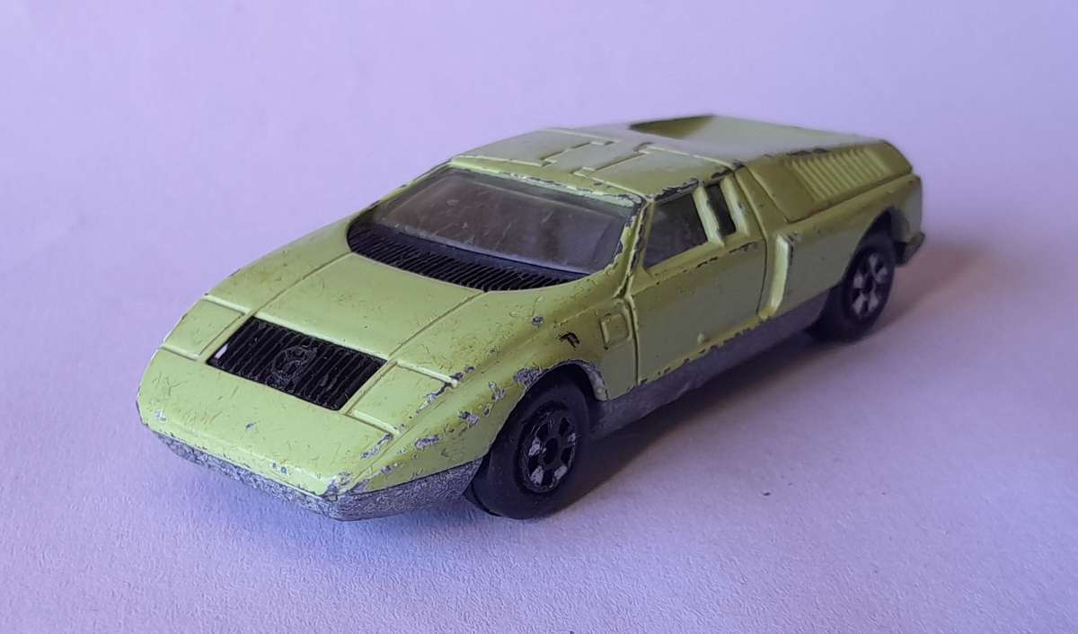 Rare 1970's Lintoy Die Cast Mercedes Benz C-111. Opening Rear.
