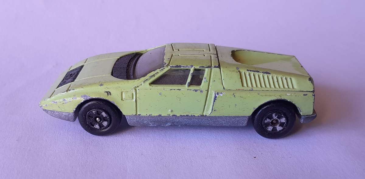 Rare 1970's Lintoy Die Cast Mercedes Benz C-111. Opening Rear.