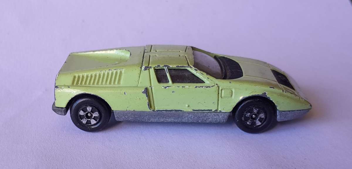 Rare 1970's Lintoy Die Cast Mercedes Benz C-111. Opening Rear.