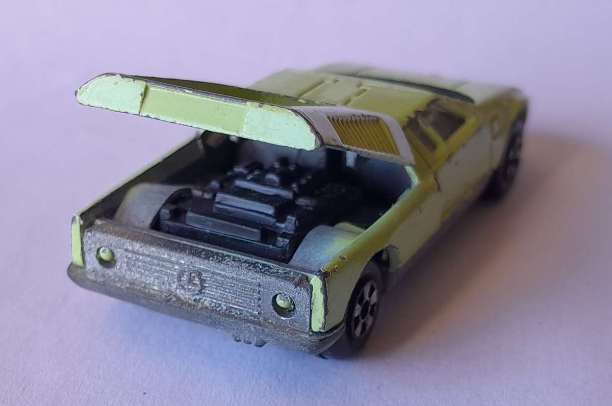 Rare 1970's Lintoy Die Cast Mercedes Benz C-111. Opening Rear.