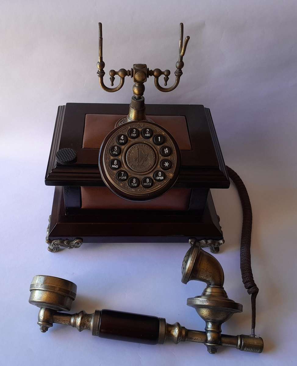 Vintage Replica Victorian Telephone. Untested.