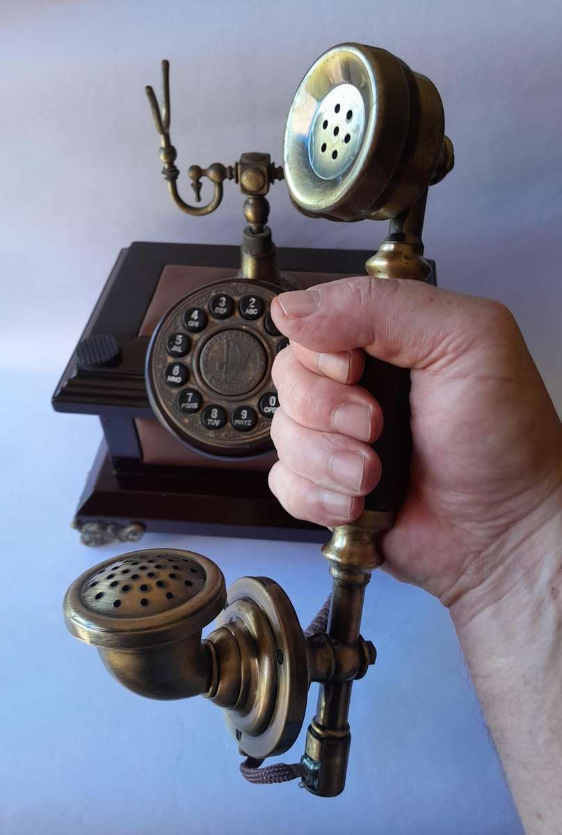 Vintage Replica Victorian Telephone. Untested.
