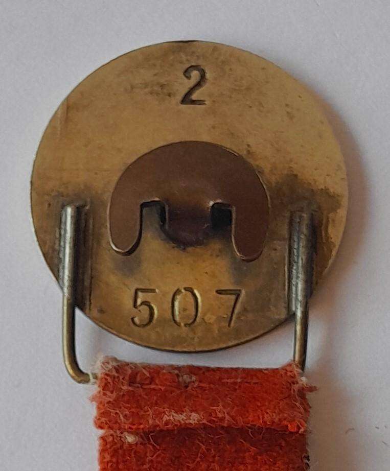 WW2 SA On Service/ Op Diens Badge.