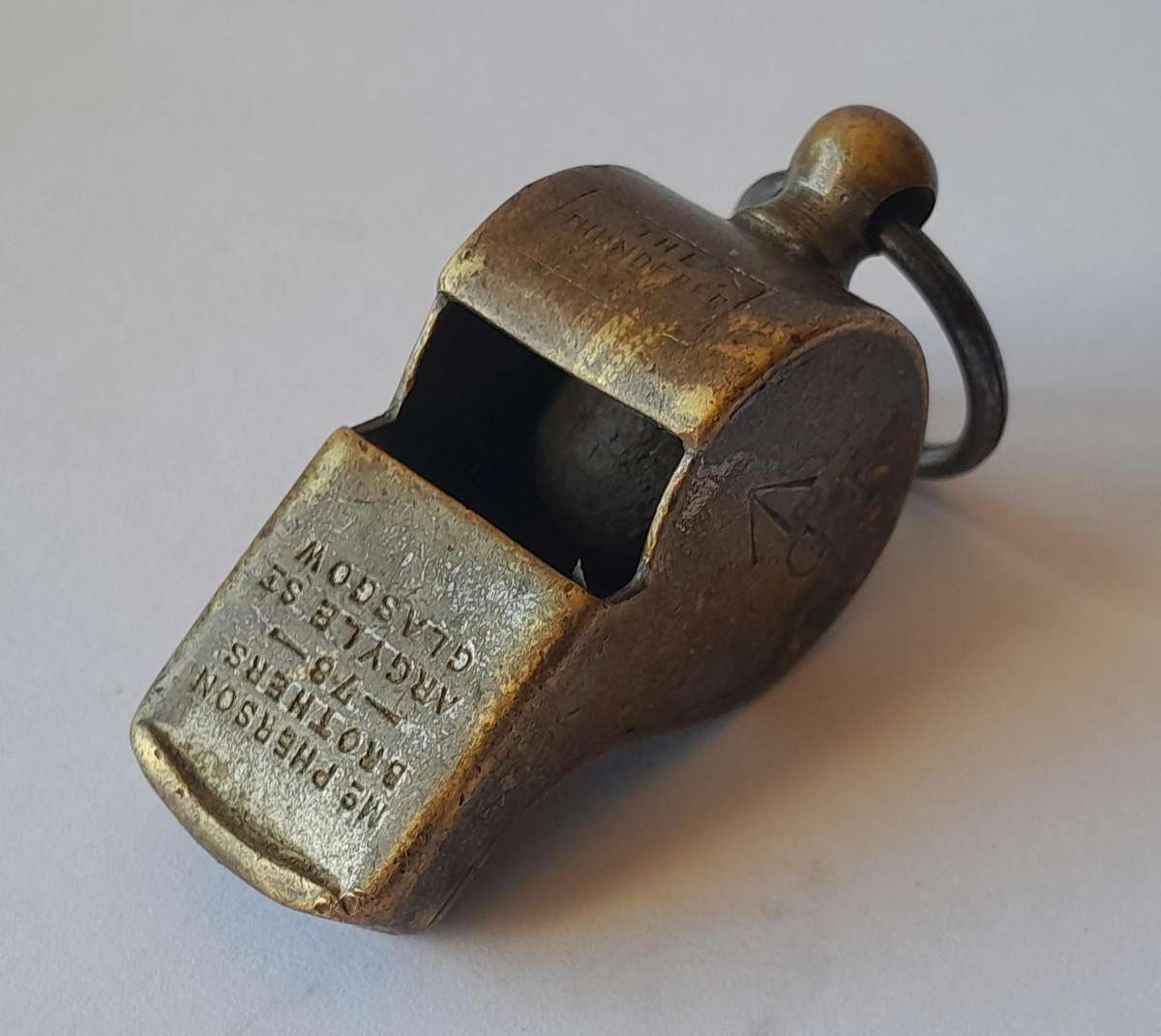 Boer War Cape Government Railways Military Issue Whistle. McPherson Brothers, Glasgow.
