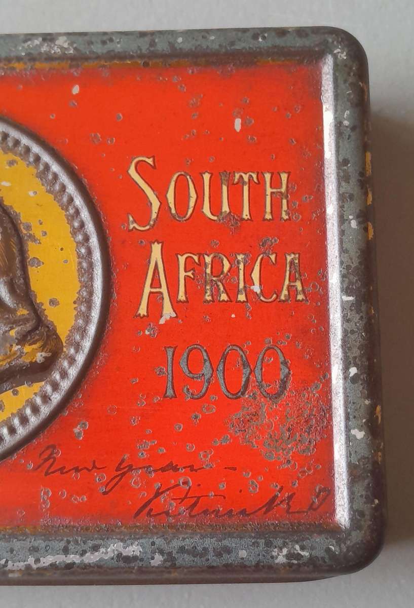 Boer War 1900 Gift Tin To British Troops From Queen Victoria. 15.5 x 9.5cm.