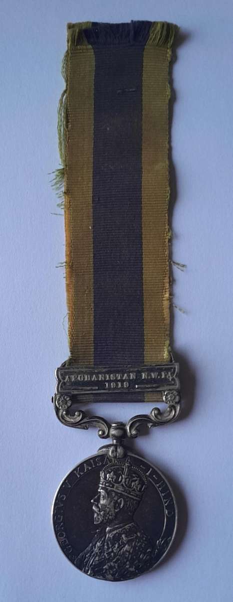 1919 3rd Anglo-Afghan War Silver George V General Service Medal. 026383 SJT S.J. Blake R.A.O.C.
