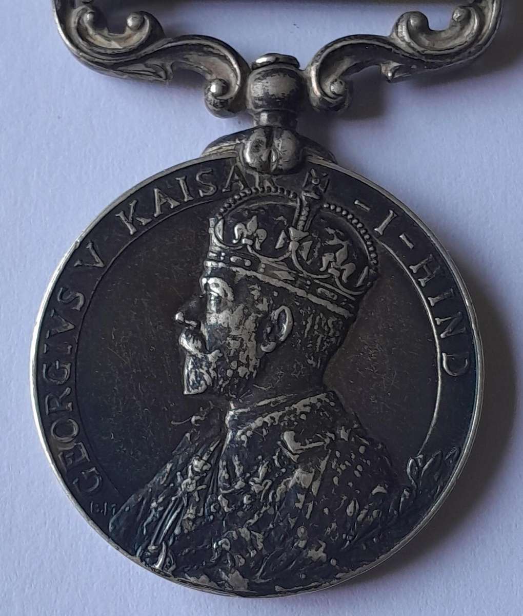1919 3rd Anglo-Afghan War Silver George V General Service Medal. 026383 SJT S.J. Blake R.A.O.C.