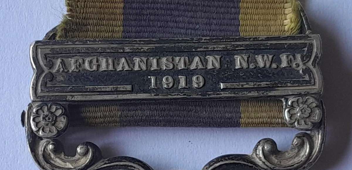 1919 3rd Anglo-Afghan War Silver George V General Service Medal. 026383 SJT S.J. Blake R.A.O.C.