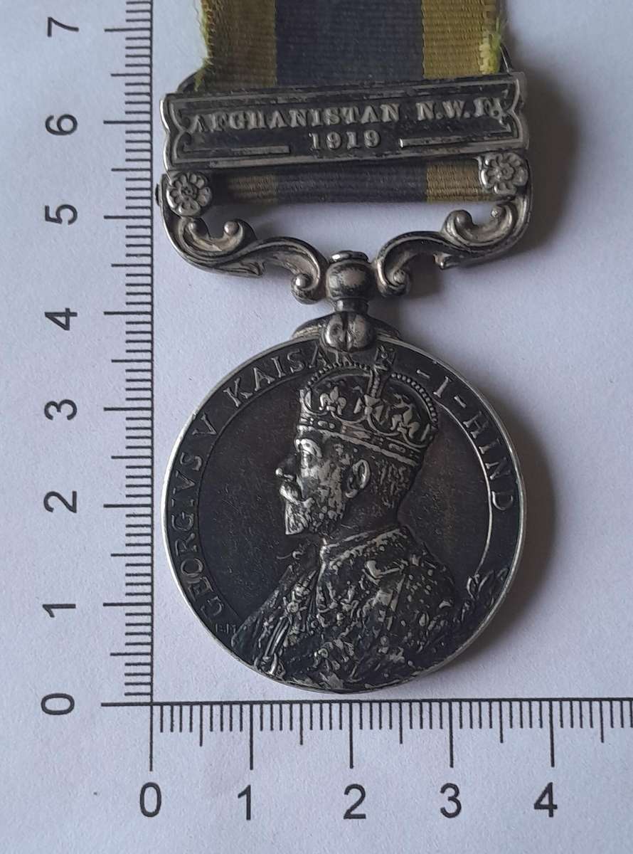 1919 3rd Anglo-Afghan War Silver George V General Service Medal. 026383 SJT S.J. Blake R.A.O.C.