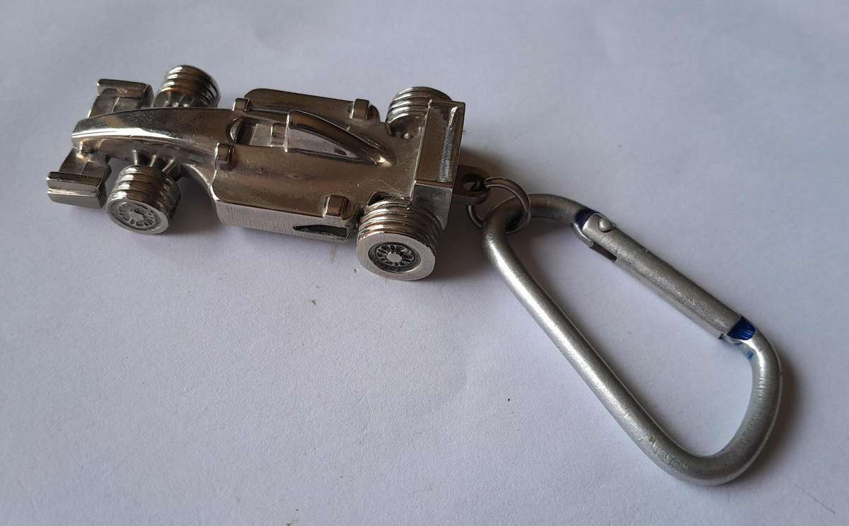 Johnny Walker Red Label Formula 1 All Metal Key Ring.