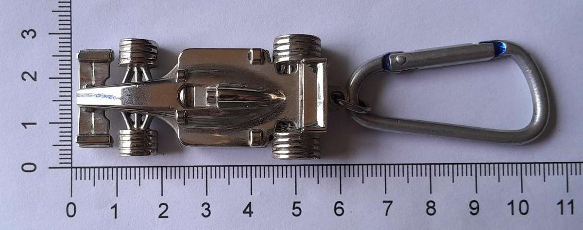 Johnny Walker Red Label Formula 1 All Metal Key Ring.