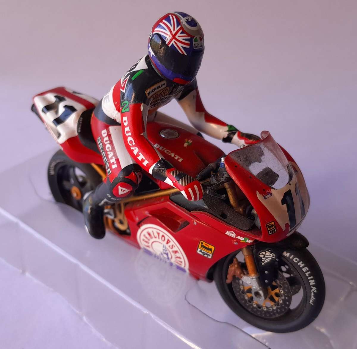 Vintage Onyx Die-Cast Troy Corser #2 Ducati 916 Promotor Racing.  Scale 1/24.  Original Packaging.