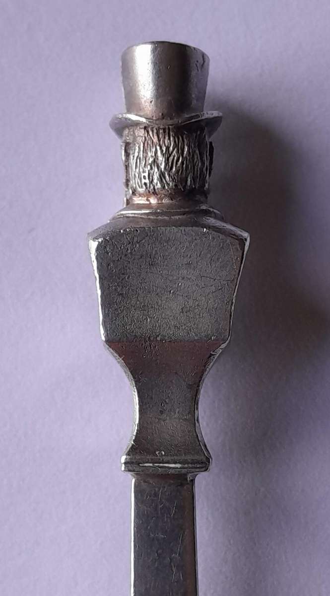 Solid Silver Paul Kruger Spoon to Commemorate `Battle of Amajuba`. Cape Mint. 39.14 grams.