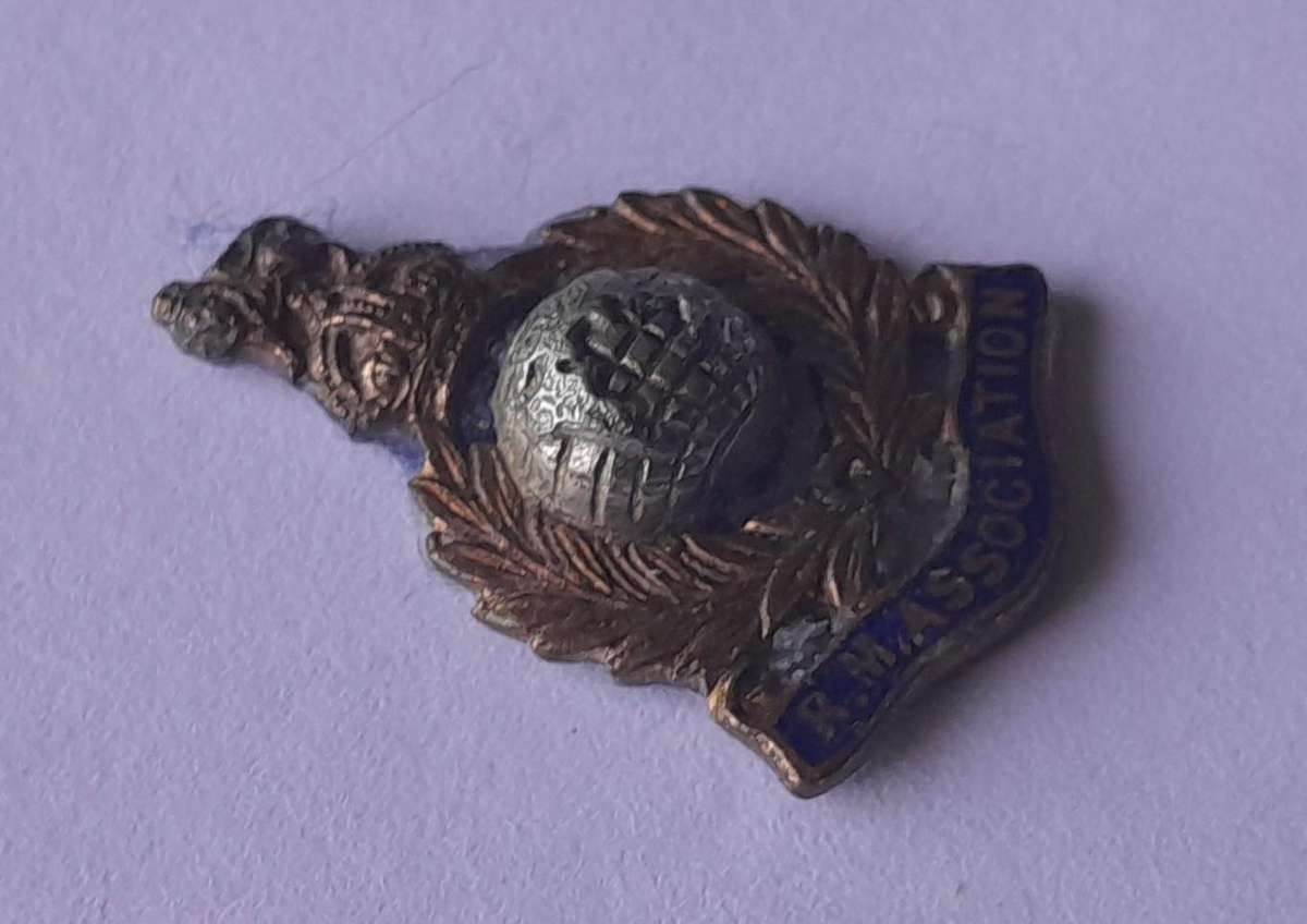 WW2 Royal Marines Association Sweetheart Badge. No Clasp.