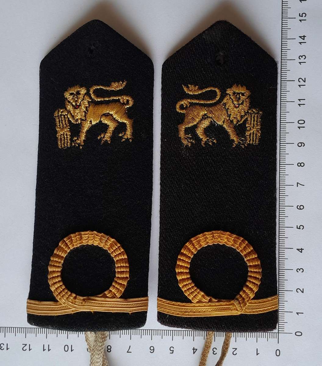 Pair SADF Navy Sub-Lieutenant Rank Epaulettes.
