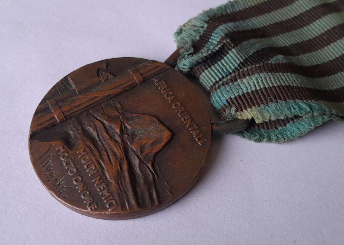 1935-1936 Italian Africa Orientale Medal (Medal for Military Operations in East Africa).