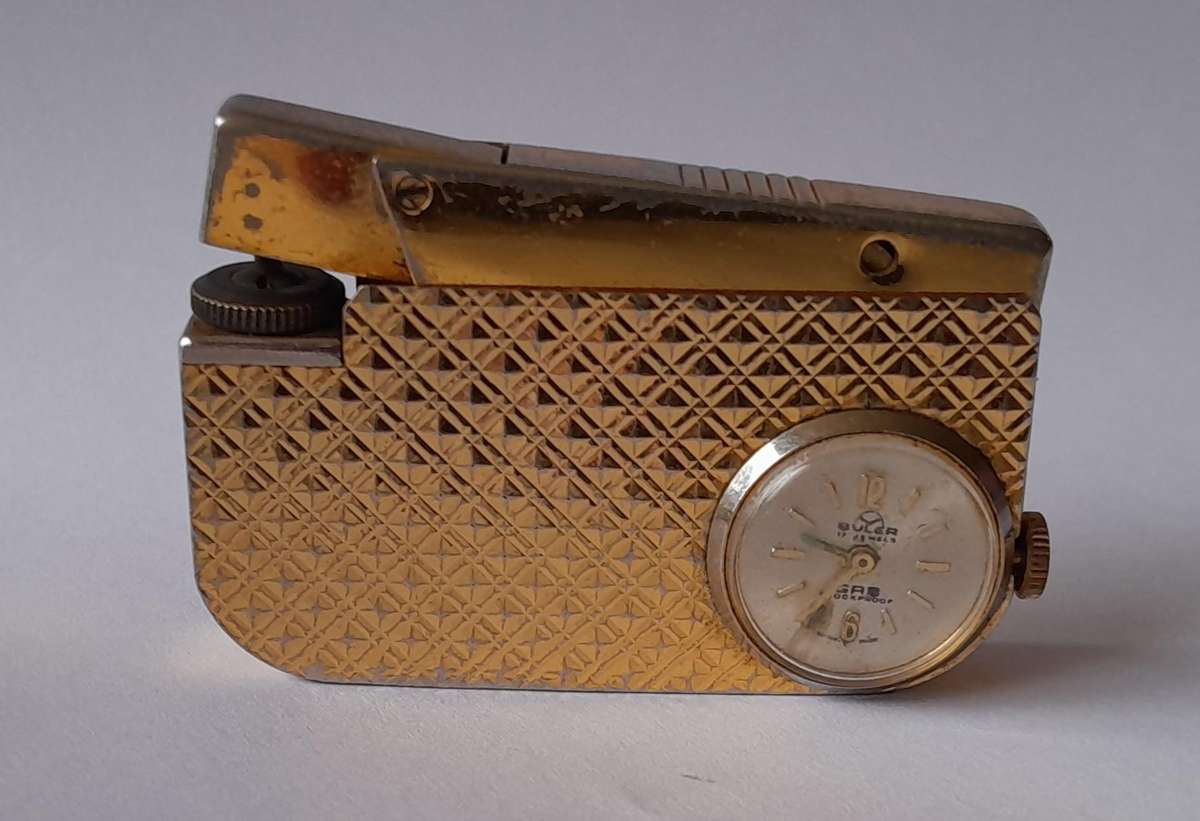 Rare 1950's Buler Watch Lighter.  Swiss Made.