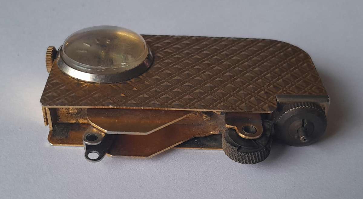 Rare 1950's Buler Watch Lighter.  Swiss Made.