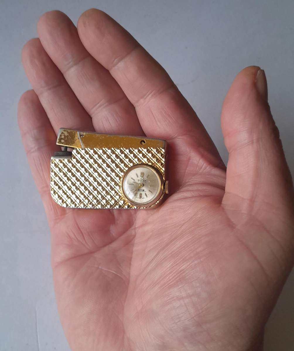 Rare 1950's Buler Watch Lighter.  Swiss Made.