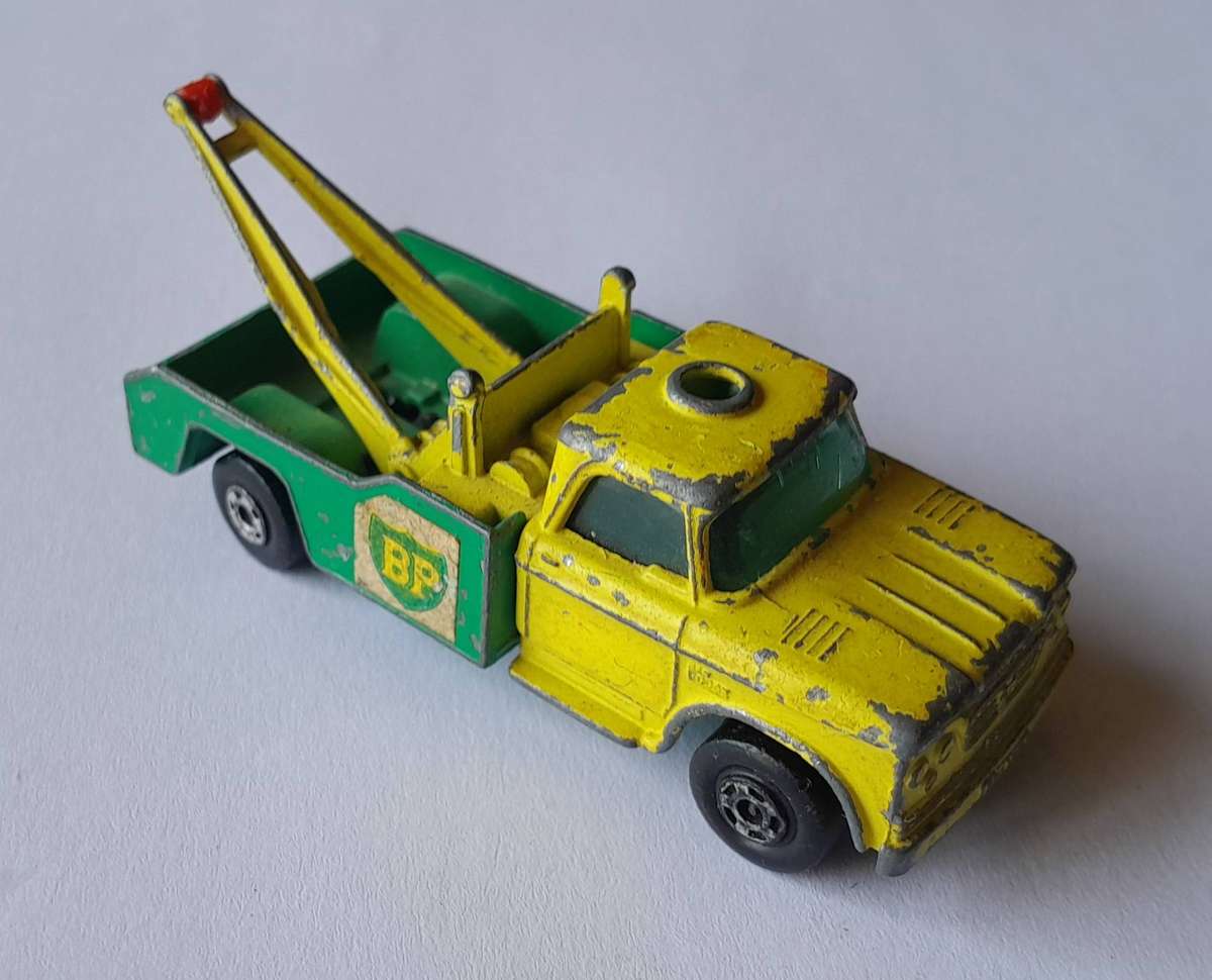 Vintage 1960's Lesney Matchbox Die-Cast Dodge Wreck Truck.  No. 13
