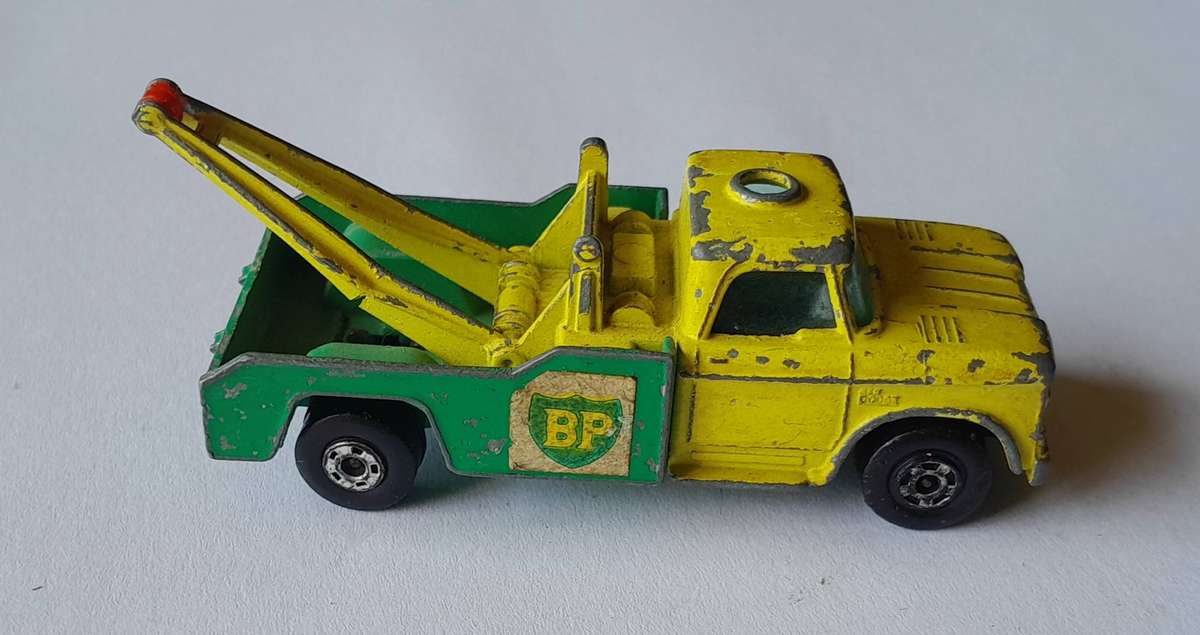 Vintage 1960's Lesney Matchbox Die-Cast Dodge Wreck Truck.  No. 13