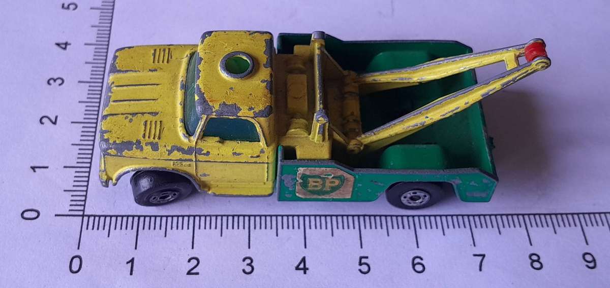 Vintage 1960's Lesney Matchbox Die-Cast Dodge Wreck Truck.  No. 13