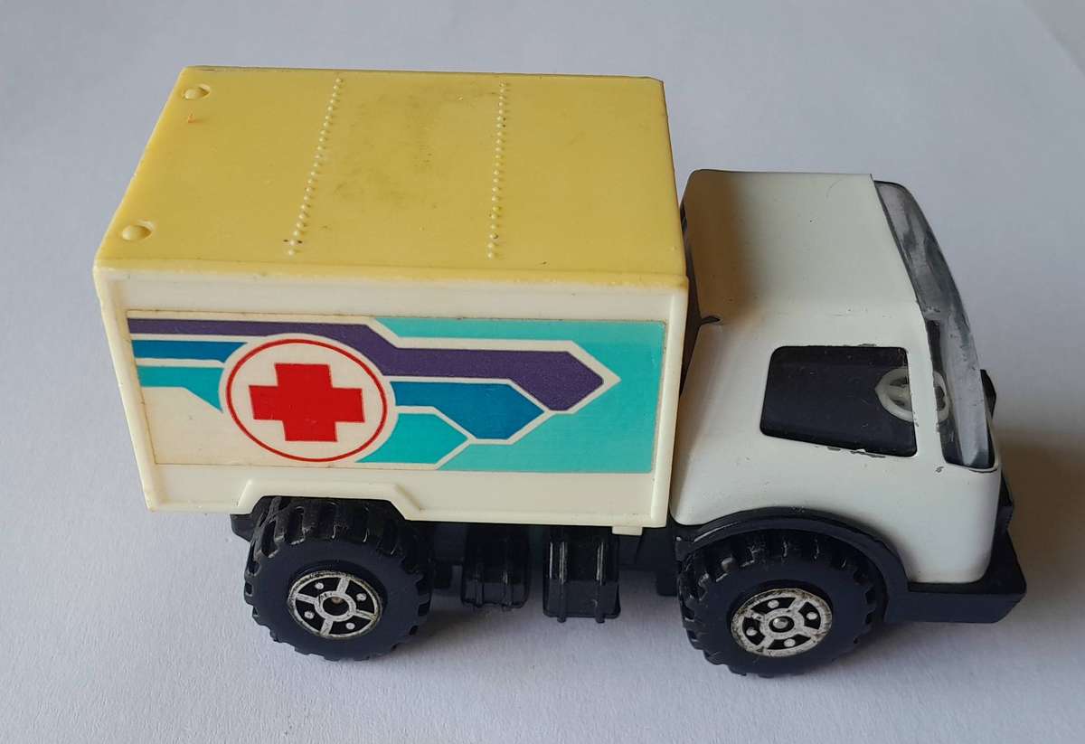 Vintage Chinese Tonka Style Sheet Metal Truck.