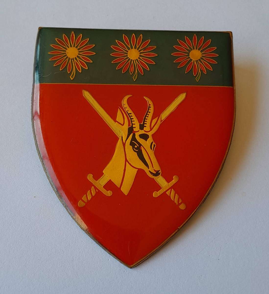 SADF Northern Transvaal Command Shoulder Flash.  2 Pins Intact.