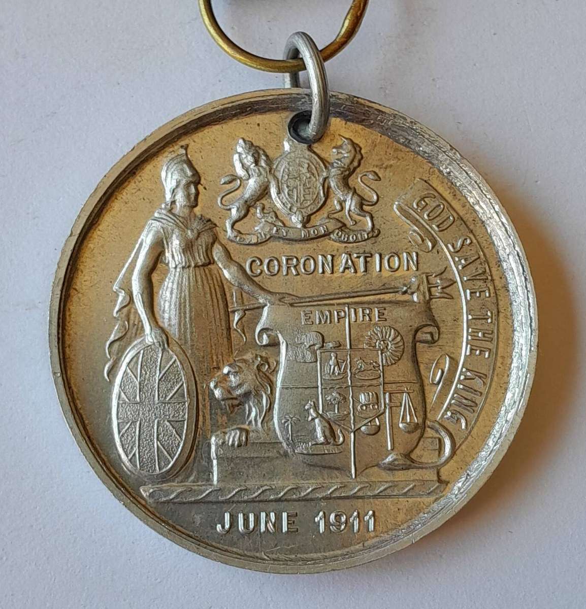 1911 King George V and Queen Mary Coronation Medal.  Excellent Condition.