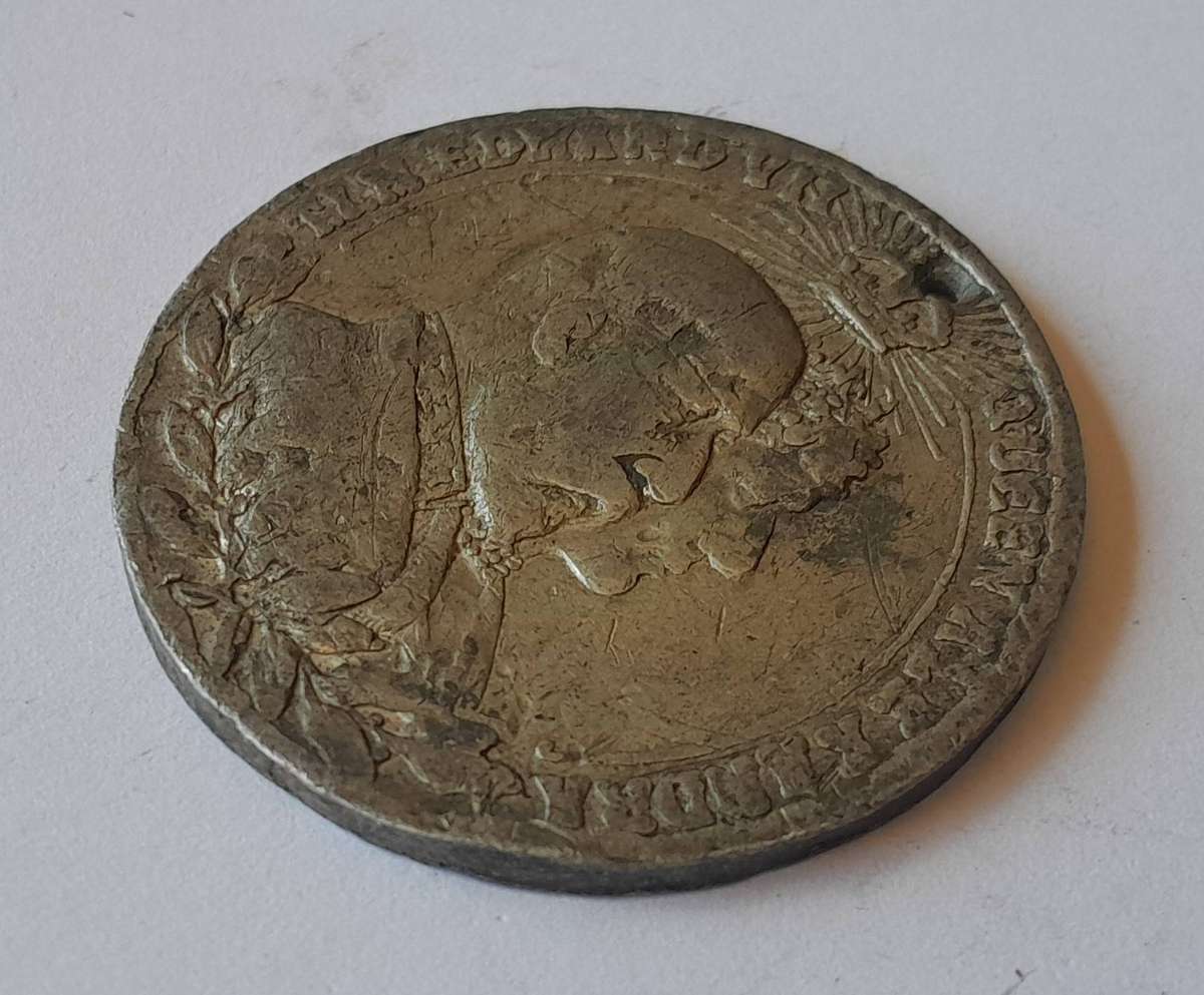 Boer War Era 1902 King Edward VII and Queen Alexandra Coronation Medal.